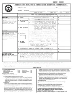 Mississippi Employee's Withholding Exemption Certificate 89-350-23-8-1-000 Overview form preview