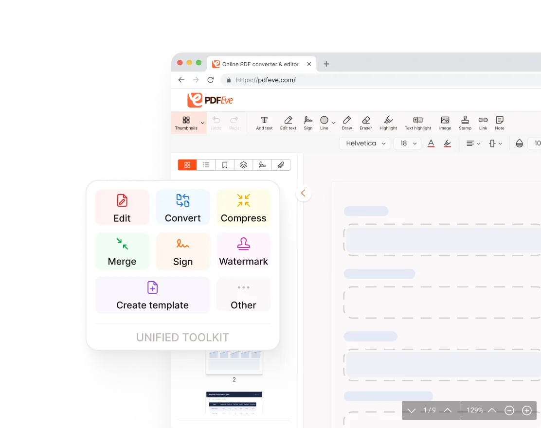 One workspace for all PDF tools